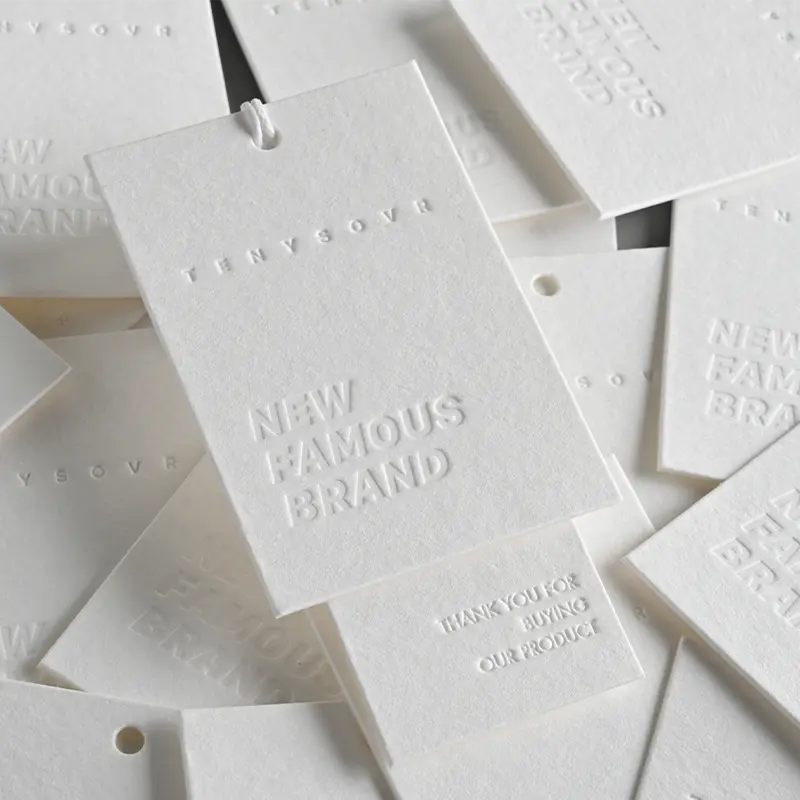 Printed Hang Tags with String custom