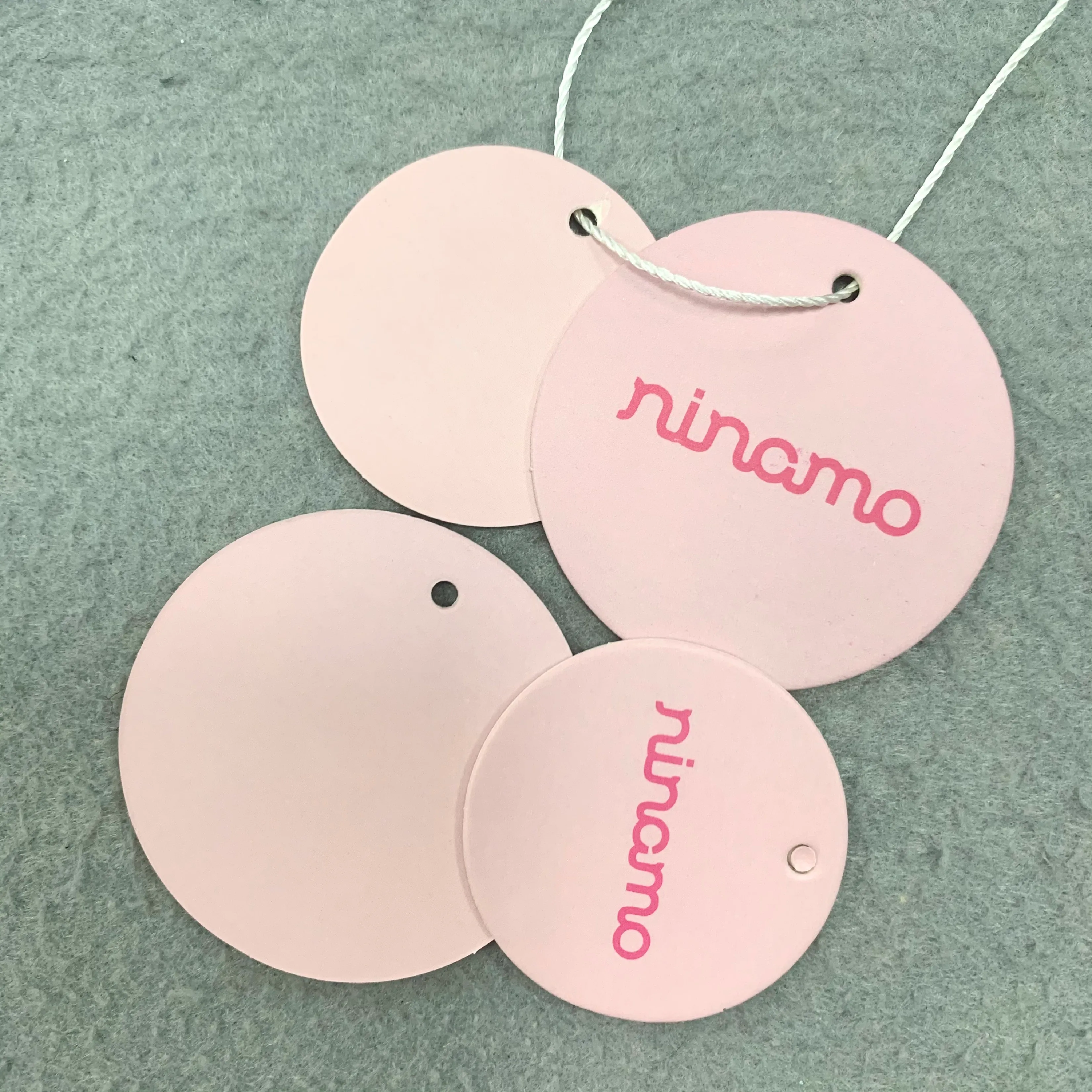 kraft paper round hang tags with string