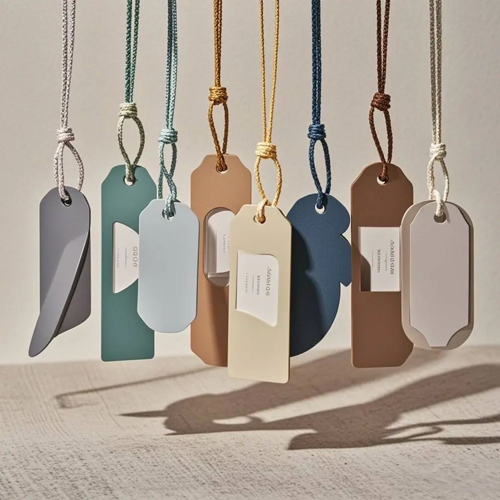 Custom Hang Tags with Elastic String