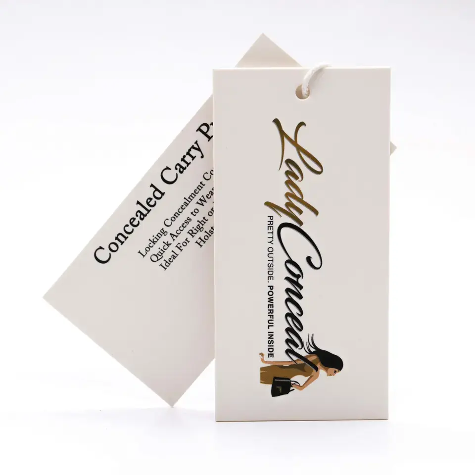 Custom Bottle Neck Hang Tags for Clothing