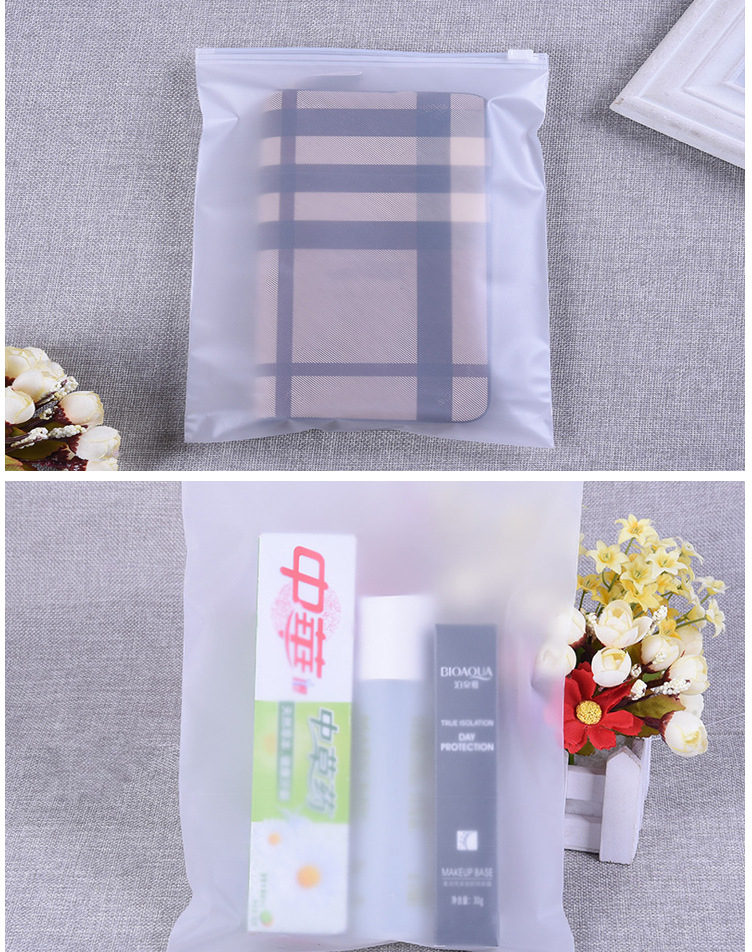 clear storage bags with zipper